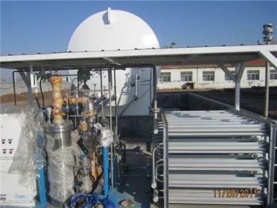 LNG filling station pump skid