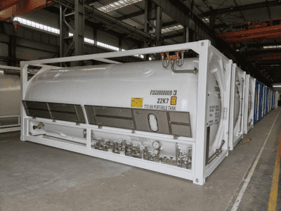 Cryogenic ISO tank container
