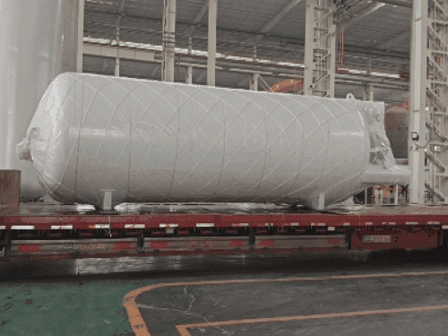 10 cubic vertical liquid carbon dioxide cryogenic storage tanks are exported to West Asia.