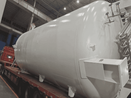 50 cubic meter vertical cryogenic liquid storage tanks were shipped to Guangdong Province, China.