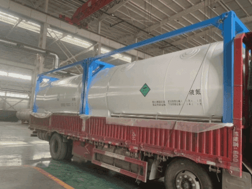 11 cubic liquid nitrogen tank skids were shipped to Hubei Province, China.