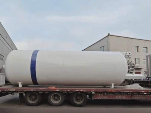 Today a 20 cubic meter vertical cryogenic liquid storage tank was shipped to Hebei Province, China.