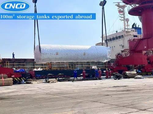 100m³ storage tanks exported abroad